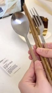 Portable 3 in 1 Chopsticks Spoon and Fork travel Creative Metal Cutlery Set Stainless Steel