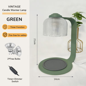 Eroma Candle Warmer Lamp With Timer - Dimmable Height-Adjustable Wax Warmer For Candle Jars & Aromatherapy