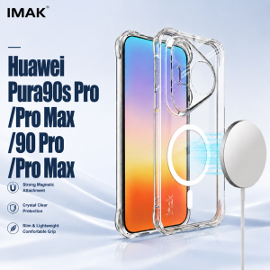 Magnetic Case For Huawei Pura 90 90s Pro Max Transparent Soft Cover Anti Fingerprint CA0003