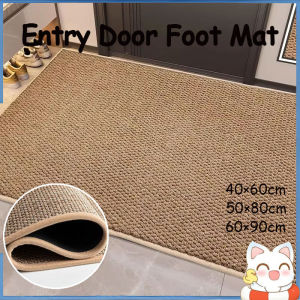 Door Mat Non Slip Washable Mud Scraper Water Absorb Indoor Outdoor Entryway Floor Rug