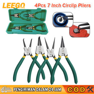 4 pcs Tang Circlip Pliers set 7 Inch Set Tang Circlip Bengkok / Tang Penjepit Bengkok 7" Set Cincin Snap Perkakas