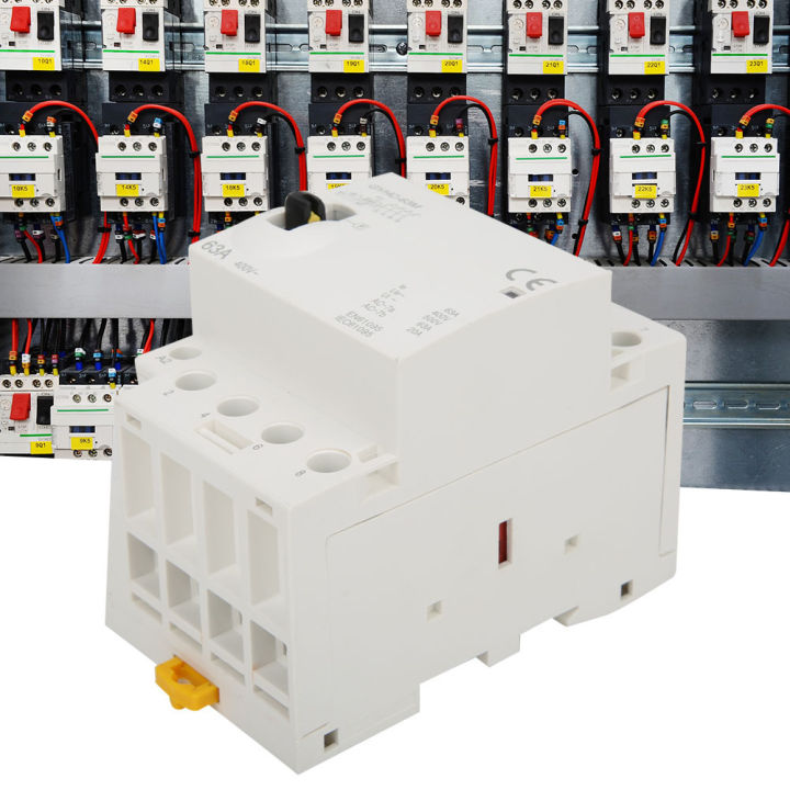 AC Contactor RHousehold AC Contactor 63A with Manual Control Switch for ...