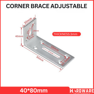 L-Shape Brace Corner Bracket 90° Right Angle Heavy-Duty Support for Shelves Furniture & DIY - RAPID TOOLS PH