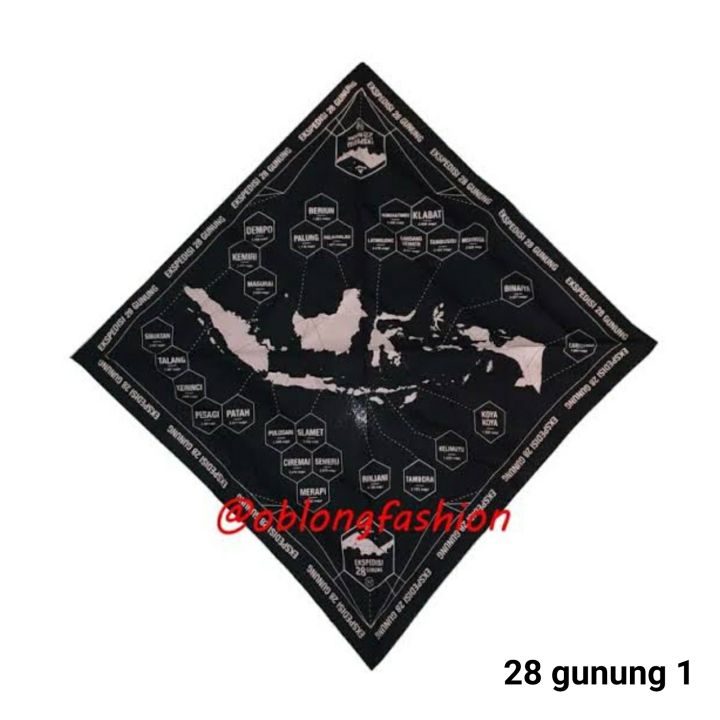 Bandana Slayer Eiger OriginaI Ekspedisi 28 Gunung Multifunction