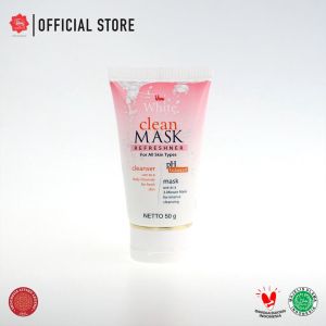 Viva White Clean & Mask for All Skin Type with Pro VIT B5 Extract Yoghurt (WHITENING) & Aloe Vera
