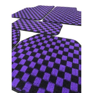 ✨ For Perodua Ativa ✨ THAI DADU CHESS DICE Floor Mat Universal Car Carpet Car Floor Mat Anti Slip Front 2pcs + Rear 3pcs Thickness 0.5cm Thailand Style Black Red Black Pink Black Blue Black Purple Black Grey Blue Grey Blue Red 格子地毯