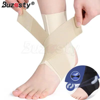 Buzesty đai quấn mắt cá chân với đệm Silicone thoáng khí điều chỉnh được hỗ trợ nén mắt cá chân cho nam giới và phụ nữ với mắt cá chân bị bong gân quấn mắt cá chân ổn định dây chằng viêm cân gan chân Relief