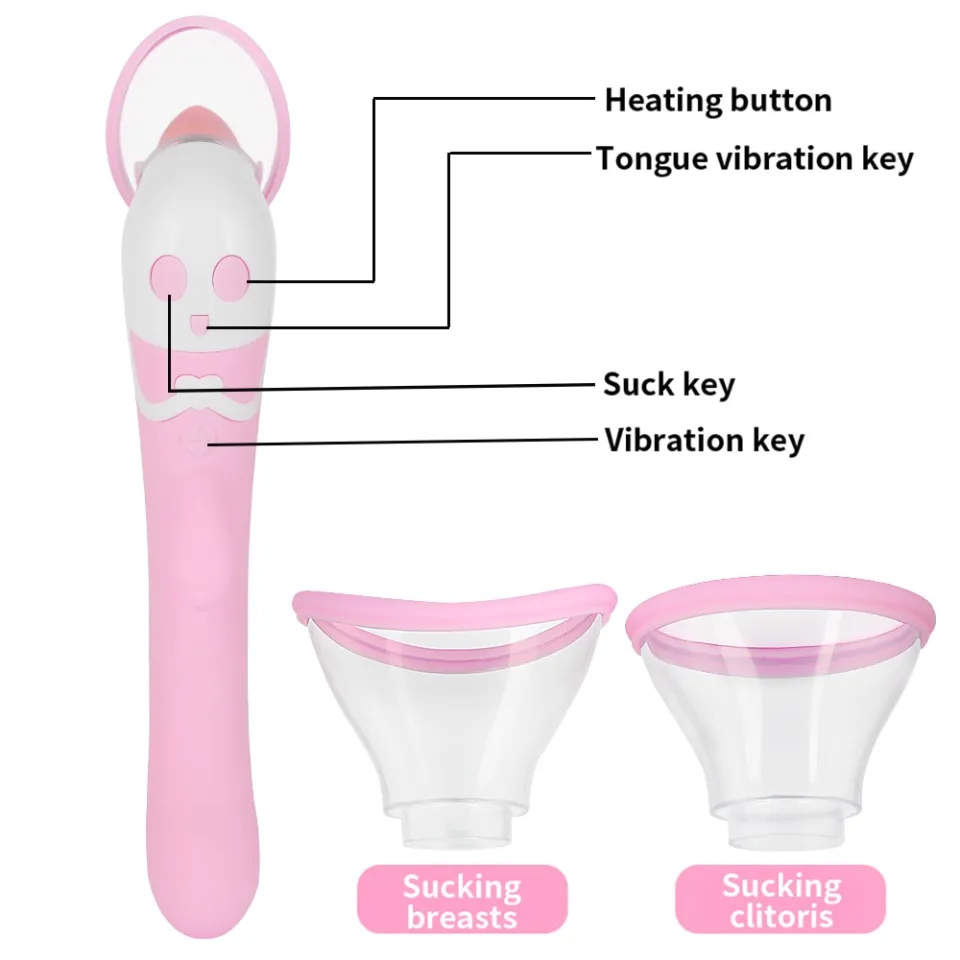 Nipple Sucker Dildo Vibrator For Women Heating Breast Enlargement Oral  Tongue Licking Clitoris Stimulator AV Sticker sex Toys | Lazada