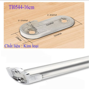Bộ Giá Đỡ Thanh Treo Rèm & Tủ Quần Áo Inox Chống Thấm Nước TI0544
