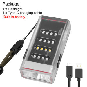 Asafee M18 outdoor super bright EDC LED work light portable camping flashlight multi-light source switch purple light fluorescent rechargeable waterproof with strong magnet