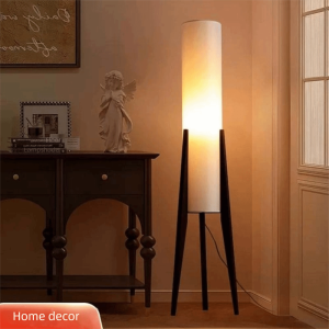 SQMETR Bedroom Corridor Solid Wood Floor Lamp Full-spectrum 3 Colors Mode Home Decor Lamp Art Decor Sofa Bedhead Lighting Nordic Floor Lamp