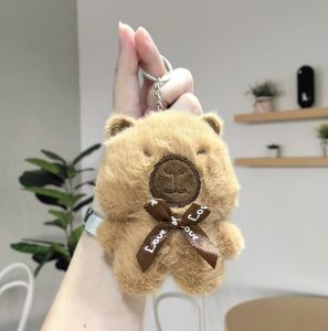 พวงกุญแจคาปิบารา YS206 ขนนุ่มลายสัตว์ ห้อยกระเป๋า/กุญแจ แฟชั่นสไตล์เกาหลี พร้อมส่งจากไทย