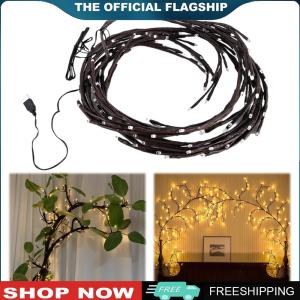 [CHAMAIR MALL] LED Vine Tree Branch Lights 8 Modes USB Powered Tree Vine Light with Remote Control Rattan Tree Decorative Light for Desktop Wall Party Home Decoration