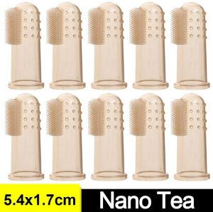 【XZxinzhan】20PCS Pet Silicone Finger Toothbrush Teeth Cleaning Fingertips For Cat Dogs Cleaning And Removing Tartar Stones Pet Toothbrushes