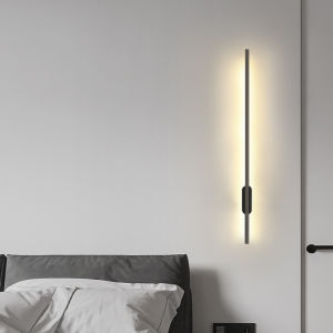 SXH Long strip wall lamp bedroom bedside lamp living room wall lamp light luxury design 2024 New minimalist wall lamps for background wall decoration