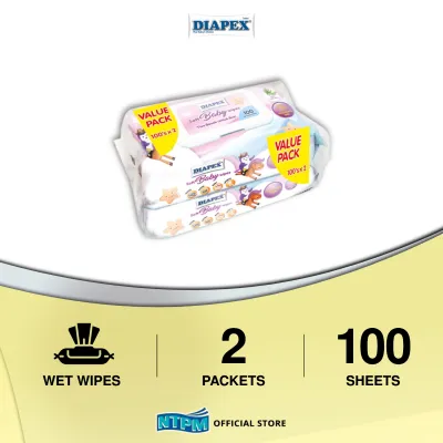 Diapex Soft Baby Wipes (100s x 2)
