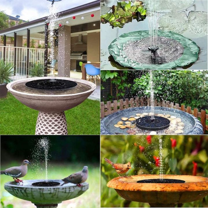 Solar Panel Powered Water Pump Solar Floating Fountain Yard Garden