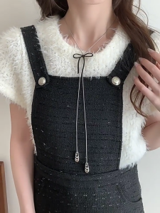 สร้อยคอนำโชคแบบปรับได้สำหรับรองเท้าบัลเล่ต์รองเท้าแตะมีโบว์ผีเสื้อปรับได้มีสไตล์อุปกรณ์เสริมสำหรับการเต้น