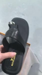 Square-Toed Metal Wedge Sandals For Women 2025 Summer New Style Slip-On Platform Shoes For Petite Women Suitable For Wearing With Skirts