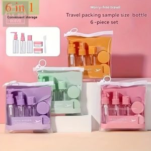 Mini Traveler 6 in 1 Empty Bottle Set For Travel Organizer Portable Storage Sealed