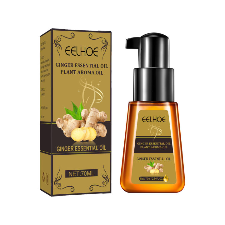 Eelhoe Natural Ginger Essential Oil Promote Metabolism Lymphatic Drainage  Therapy Body Sculpting Essential Oil Humidifier Massage Diffuser Body  Thermal Scrape Therapy SPA Massage Relieve Stress Plant ...