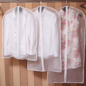 [HCM][HCM]Set 4 Túi Bọc Áo Trắng Chống Bụi Bẩn Vàng Áo Chống Ẩm Móc Túi Trùm Quần Áo Loại Dày Chống Thấm Có Khóa - PucaMart