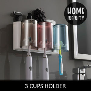 ECOCO TOOTHBRUSH ORGANIZER FOR 2/3/4 - STORAGE/ORGANIZER/TOILET/BATHROOM/TOOTHPASTE/VANITY/HOLDER/RACK/SHELVING/ACCESSORIES/MODERN/STYLISH