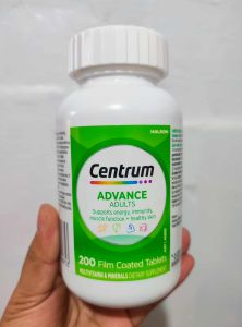 Centrum Advance Complete Multivitamin for Adults 200 Coated Tablets Imported from Australia