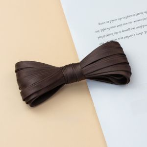 LUMIYA 1CM Fabric Edge Sewing Ribbon Cord Rope Sateen 10MM Width 4-Fold Iron Free Bias Tape Universal 5M Satin Ribbon For Clothes