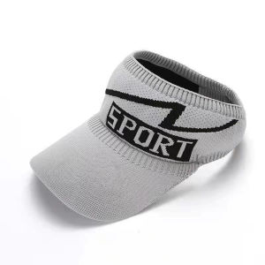 FG Topi Senam Wanita Summer Knit Visor SPORT Baseball Cap Topi SPORTS Olahraga Rajut Katun Topi Pantai Sunshade T5 F14