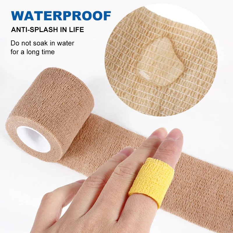 Self-Adhesive Bandage Ankle Wrist First Aid Sports Medical Tape Wrap  Non-woven