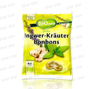 Biodeta Organic Ginger Candy – German Organic Hard Candy with Natural Ginger Extract 75g Bag
