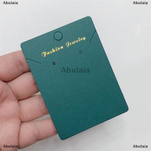 [COD] Abulaia 50Pcs Simple Paper Label Cards Handmade Gift Tags Jewelry Display Tag Cards Hair Clip Hair Accessories Foldable Package Card
