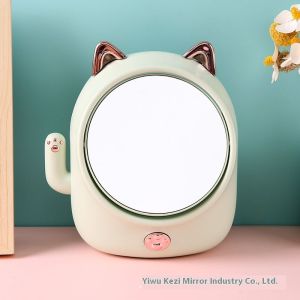 Bay gấu thiết kế dễ thương Máy tính để bàn Một mặt gương với nút in hình móng