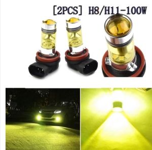 [SEPASANG]2pcs Lampu Kabut Led  H11 H8 H16(JP) 100W Super Terang Warna Kuning  Kabut Depan Mobil LedBohlam untuk Avanza Xenia Calya Agya Brio Lampu Berkendara Depan