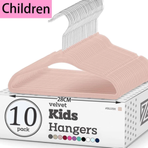 10pcs Baby Hanger Colorful Velvet Baby Hanger Small Size Kids Hanger