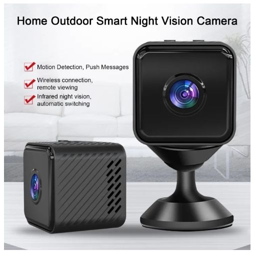 Mini Camera Wireless WiFi Motion Detects Magnetic Camera HD 1080P Portable  Home Security Cameras for Indoor Outdoor