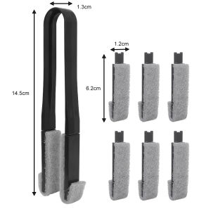 Convenient Window Cleaning Brush Air Conditioner Duster Cleaner with Washable Venet Blind Cleaning Cloth Groove Window Cleaner