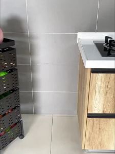 Vegetable Storage Rack Kitchen Trolley Kitchen Trolley Rack Storage Rack Multi-Functional Organizer Floor Standing Rotating with Wheels Kitchen Trolley Rack Cart