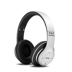 P47 Wireless Bluetooth On-Ear Headphone Headset With Microphone Noise Cancellation