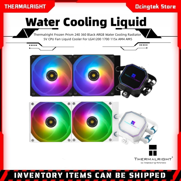 Thermalright Frozen Prism 240 360 Black ARGB Water Cooling Radiator 5V ...