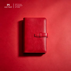 METOP Refillable A6 Leather Notebook Multi Card Slot Pocket Planner Journal