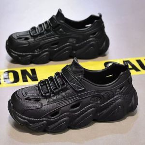 UoMeAi Sepatu Sandal Wanita Pria Korea Luar Ruangan Dalam Bahan Karet EVA Elastis Empuk Antislip dan Ringan