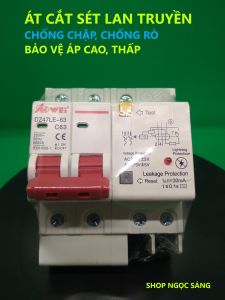 ÁT cắt sét lan truyền đa năng aptomat chống sét chống chập chống rò hàng chính hãng chất lượng cao