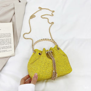 Ielgy kết cấu thời trang túi lớn dây xích túi đựng tài liệu một Di động đeo vai đính kim cương thời trang hợp thời trang