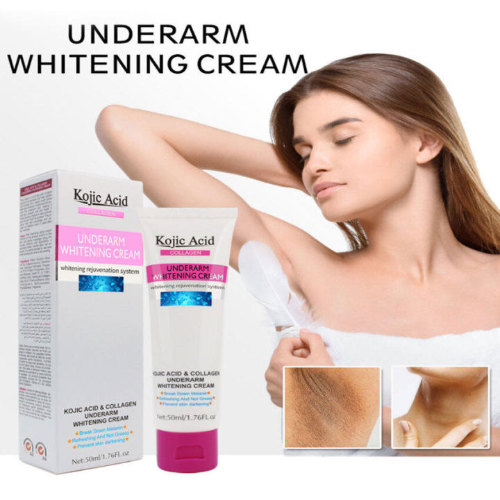 Kojic Acid Collagen Body Creams Armpit Whitening Cream Between Legs Knees Private Parts 7248