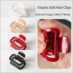 คลิปหนีบผมซิลิโคนอ่อนนุ่ม ป้องกันการตก ความปลอดภัย ป้องกันการชนกัน ความงามและเครื่องสําอาง