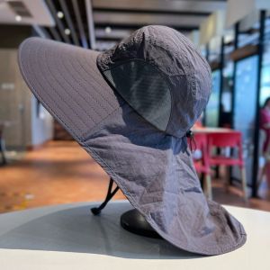 NALANILI Quick Dry Fishing Hat UV Protection Breathable Sun Cap Versatile Wide Brim Sun Protection Cap Summer