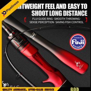 【COD】Pipeliness Fishing Rod Set M ultra-sensitive conduction fishing rod with original fuji japan guide ring 2 section high carbon rod body fishing lure rod light and hard pole for all water Warranty