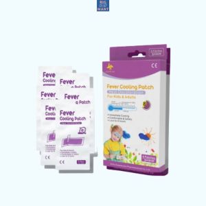 1 Box Fever Cooling Patch Heat Discoloration Relief for Kids & Adults Immediate Cooling Effect Lasts Up to 8 Hours Kool & Comfortable Safe for All Ages Effective Fever & Heat Relief Ideal for Quick Comfort and Temperature Regulation